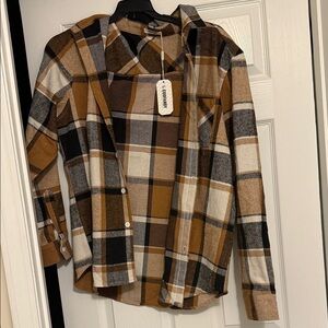 Men's Plaid Casual Button Down Shirt